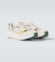 Hoka One One Clifton L leather-trimmed sneakers