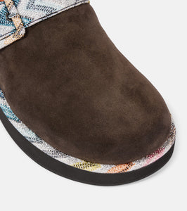 Missoni Zigzag suede clogs