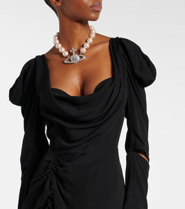 Vivienne Westwood Panther draped midi dress