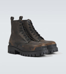 Balenciaga Strike leather boots