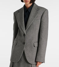 Sportmax Gel wool-blend tweed blazer