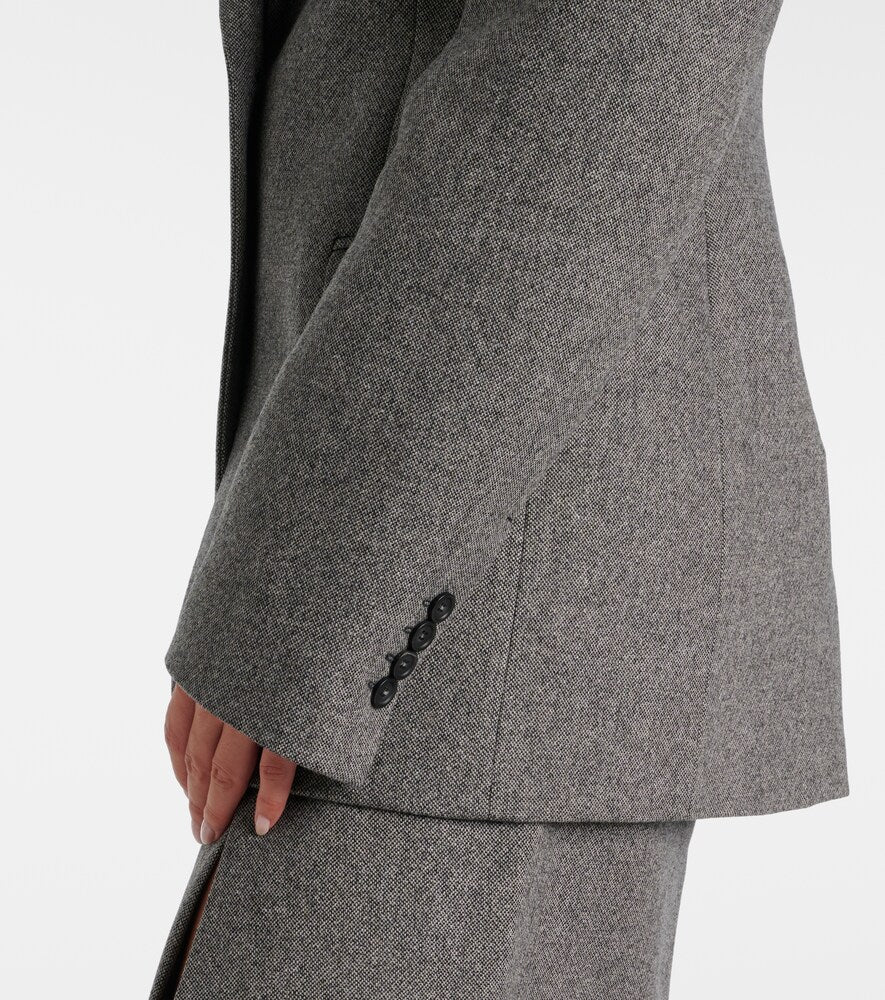 Sportmax Gel wool-blend tweed blazer