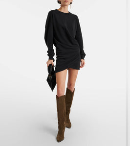 Marant Etoile Pipper cotton jersey sweatshirt dress