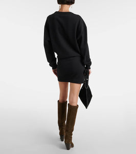 Marant Etoile Pipper cotton jersey sweatshirt dress