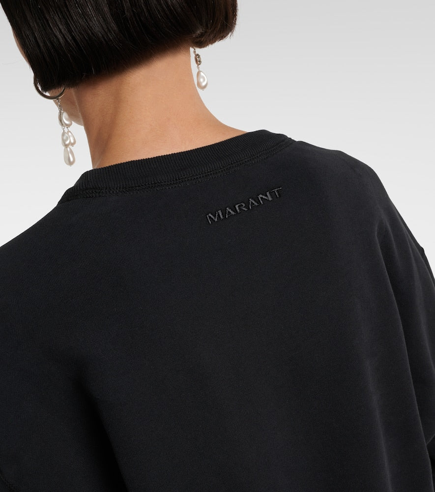 Marant Etoile Pipper cotton jersey sweatshirt dress