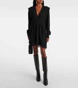 Marant Etoile Felie lace-trimmed minidress