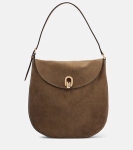 Savette Large Tondo suede shoulder bag. Shop Savette Shoulder Bags for women now.