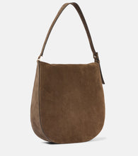 Savette Large Tondo suede shoulder bag