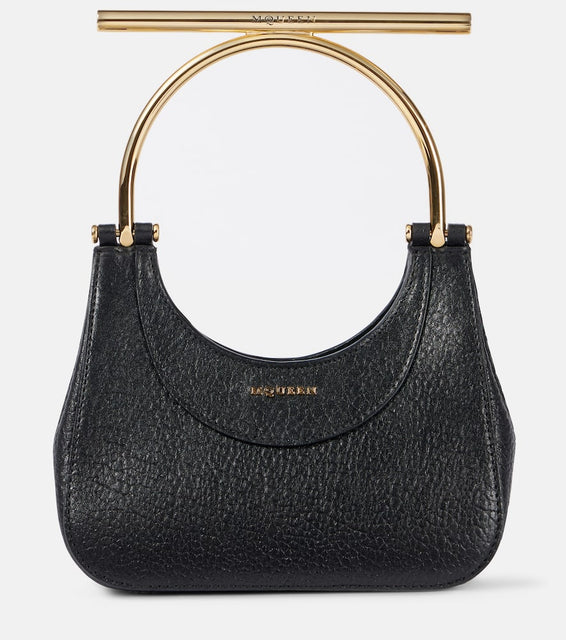 Alexander McQueen T-Bar Mini leather shoulder bag. Shop Alexander McQueen Top-Handle Bags for women now.
