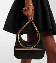 Alexander McQueen T-Bar Mini leather shoulder bag