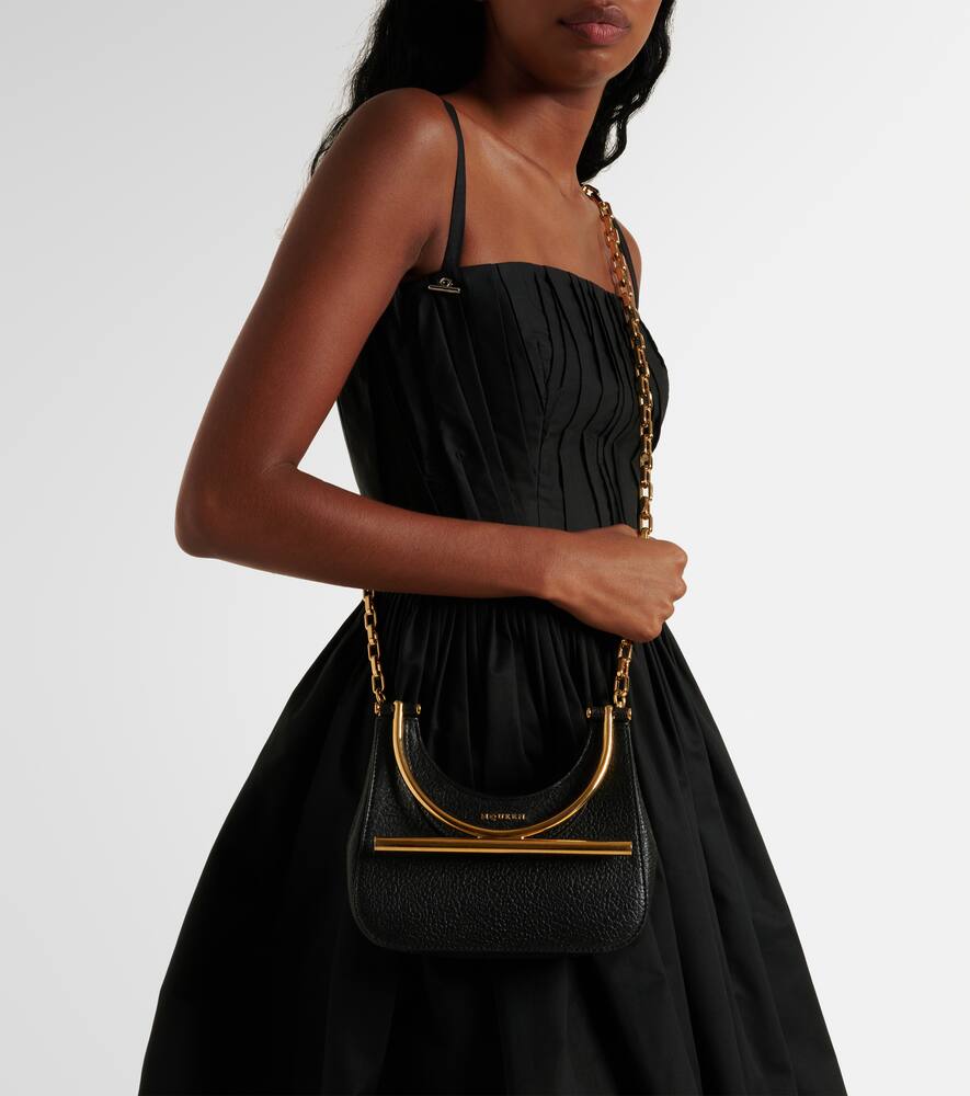 Alexander McQueen T-Bar Mini leather shoulder bag