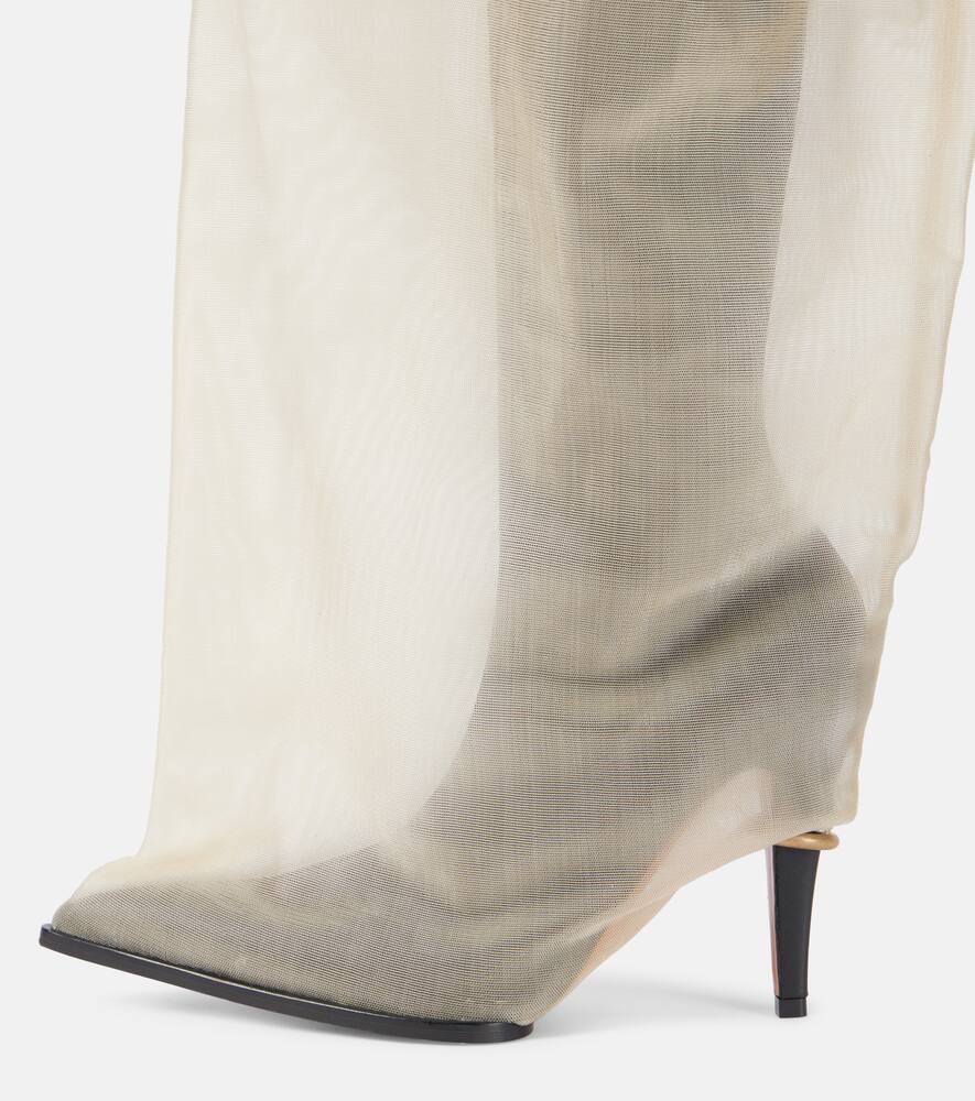 Alexander McQueen Bag faux leather knee-high boots