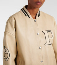 Prada Patch-appliqu√É¬© padded leather varsity jacket