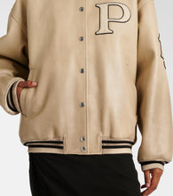 Prada Patch-appliqu√É¬© padded leather varsity jacket