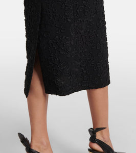 Givenchy Floral off-shoulder midi dress