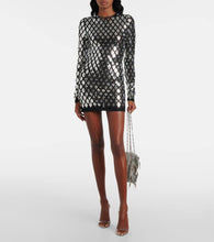 Rabanne Studded jersey minidress