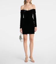 The New Arrivals Ilkyaz Ozel Farah crystal-embellished silk minidress