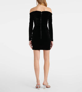 The New Arrivals Ilkyaz Ozel Farah crystal-embellished silk minidress