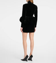 The New Arrivals Ilkyaz Ozel Catroux peplum silk minidress