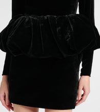 The New Arrivals Ilkyaz Ozel Catroux peplum silk minidress