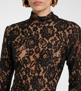 The New Arrivals Ilkyaz Ozel Chiwen bow-detail floral lace cocktail dress