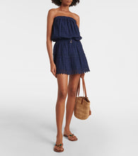 Melissa Odabash Iris embroidered cotton minidress