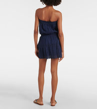 Melissa Odabash Iris embroidered cotton minidress