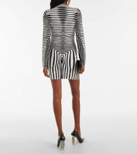 Jean Paul Gaultier The Navy Blue Body Morphing minidress