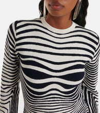 Jean Paul Gaultier The Navy Blue Body Morphing minidress