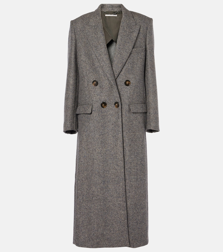 Stella McCartney Double-breasted wool and silk-blend coat - Stella McCartney 双排扣羊毛真丝混纺大衣