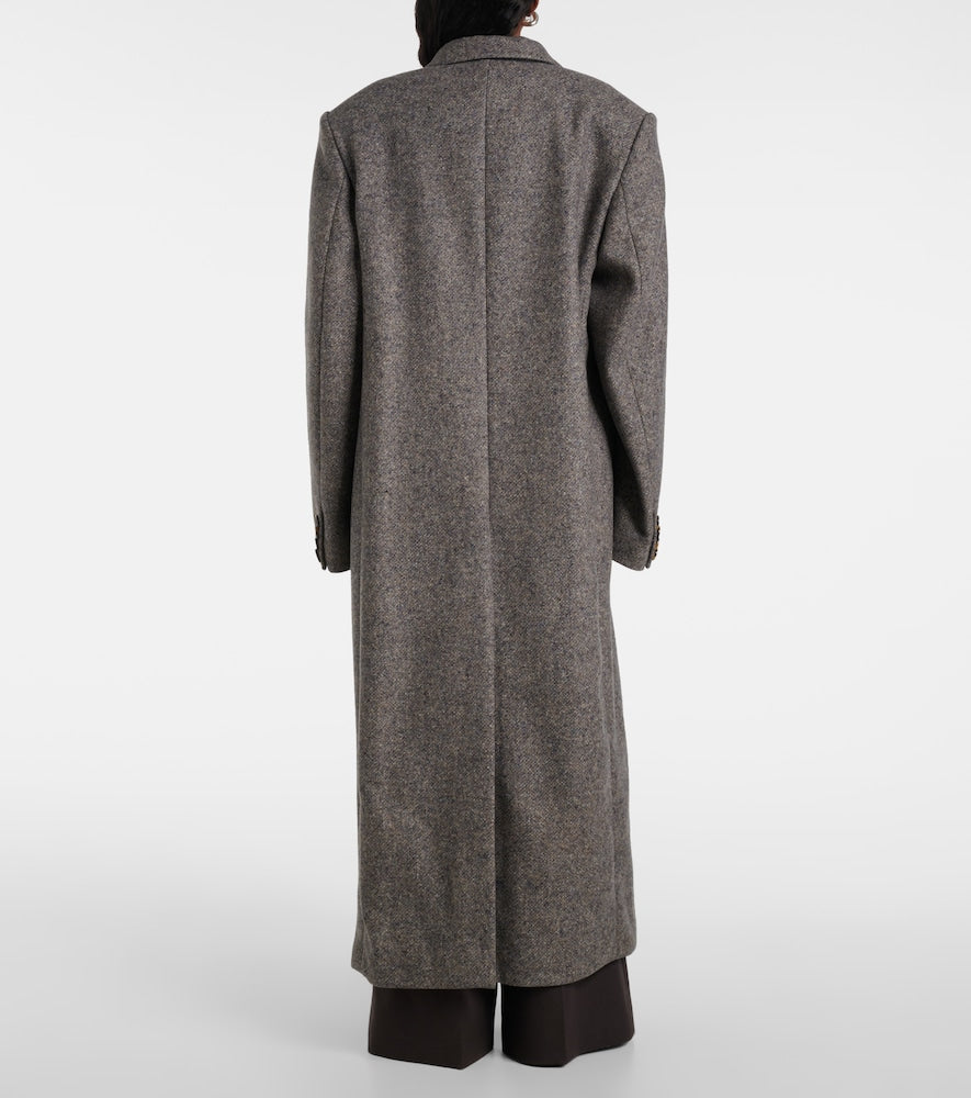 Stella McCartney Double-breasted wool and silk-blend coat