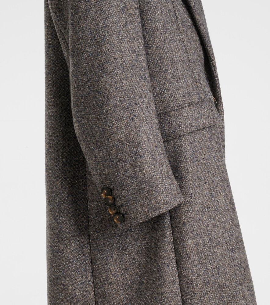Stella McCartney Double-breasted wool and silk-blend coat