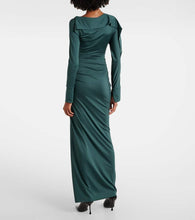 Victoria Beckham Ruched asymmetric gown