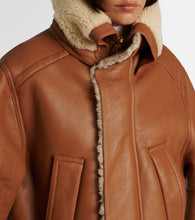 Victoria Beckham Shearling-lined coat