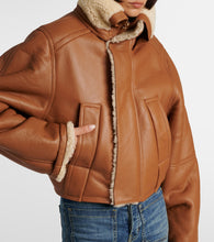 Victoria Beckham Shearling-lined coat
