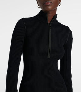 Moncler Ribbed-knit midi dress