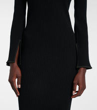 Moncler Ribbed-knit midi dress