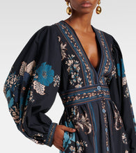 Farm Rio Blossom Tapestry cotton midi dress