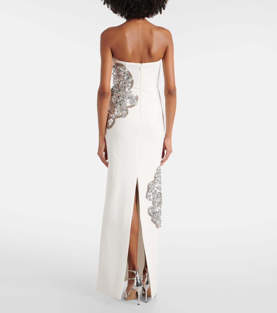 Rebecca Vallance Layana strapless embellished gown