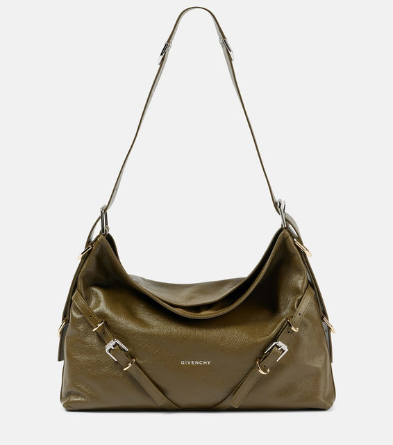 Givenchy Voyou Medium leather shoulder bag. Shop Givenchy Shoulder Bags for women now.