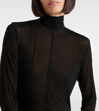 Magda Butrym Sheer faux fur-trimmed minidress