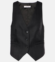Dorothee Schumacher Modern Sophistication pinstripe wool vest - 多萝西·舒马赫 (Dorothee Schumacher) 现代精致细条纹羊毛背心