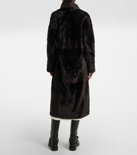 Yves Salomon Leather-trimmed shearling coat