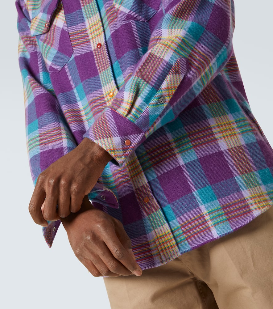 God's True Cashmere Checked cashmere shirt