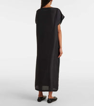MM6 Maison Margiela Printed silk maxi dress