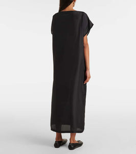 MM6 Maison Margiela Printed silk maxi dress
