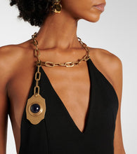 Area Chain-detail minidress