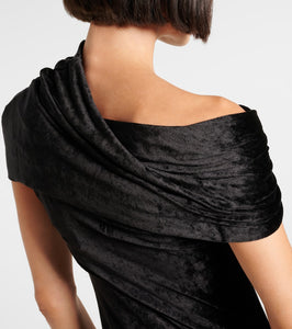 Rick Owens Lola asymmetric velvet gown