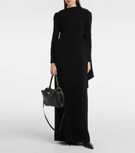 Balenciaga Caped cr√É¬™pe gown