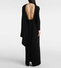 Balenciaga Caped cr√É¬™pe gown